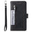 For iPhone 15 Pro Max Anti-dust PU Leather Phone Case Zipper Pocket 9 Card Slots Protective Cover - Black - 7