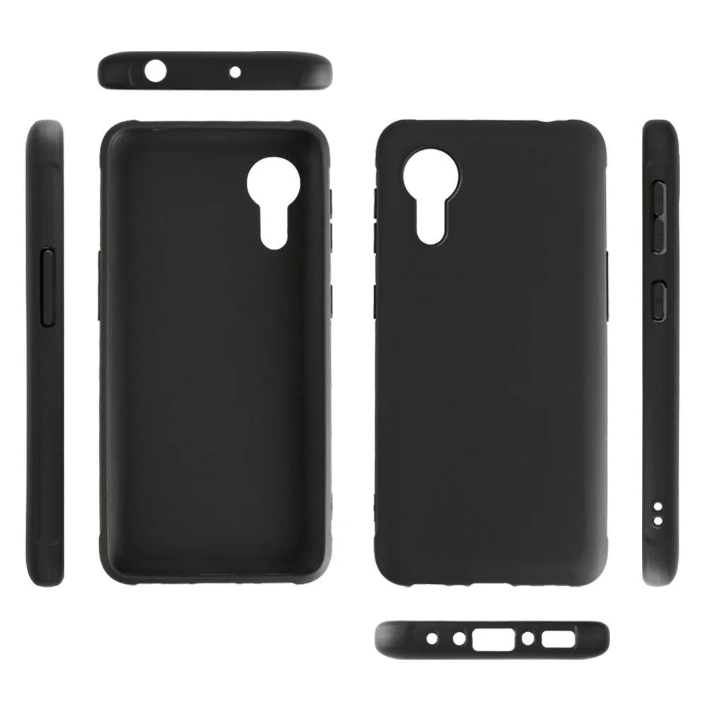 TPU Phone Case for Samsung Galaxy Xcover 5 Protective Case Anti-Drop Cell Phone Matte Slim Cover - Black - 3