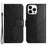 For iPhone 15 Pro Max Phone Wallet Case PU Leather Owl Tree Imprinted Stand Phone Cover - Black - 1