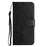For iPhone 15 Pro Max Phone Wallet Case PU Leather Owl Tree Imprinted Stand Phone Cover - Black - 4