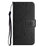 PU Leather Wallet Phone Case for iPhone 15 , Butterfly Flower Imprinted Stand Smartphone Cover - Black - 4