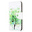 For iPhone 15 Cross Texture Leather Wallet Stand Case Pattern Printing Phone Cover - Green Tree - 4