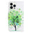For iPhone 15 Pro PU Leather Drop-proof Phone Case Pattern Printing Wallet Stand Cover - Green Tree - 5