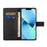 PU Leather Phone Case for iPhone 15 Pro Max ,  Wallet Stand Litchi Texture Phone Cover - Black - 3