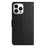 PU Leather Phone Case for iPhone 15 Pro Max ,  Wallet Stand Litchi Texture Phone Cover - Black - 5