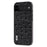 ABEEL Phone Case for Google Pixel 8 Pro Shockproof Case Ostrich Texture Genuine Cow Leather+PC+TPU Cover - Black - 1