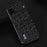 ABEEL Phone Case for Google Pixel 8 Pro Shockproof Case Ostrich Texture Genuine Cow Leather+PC+TPU Cover - Black - 2
