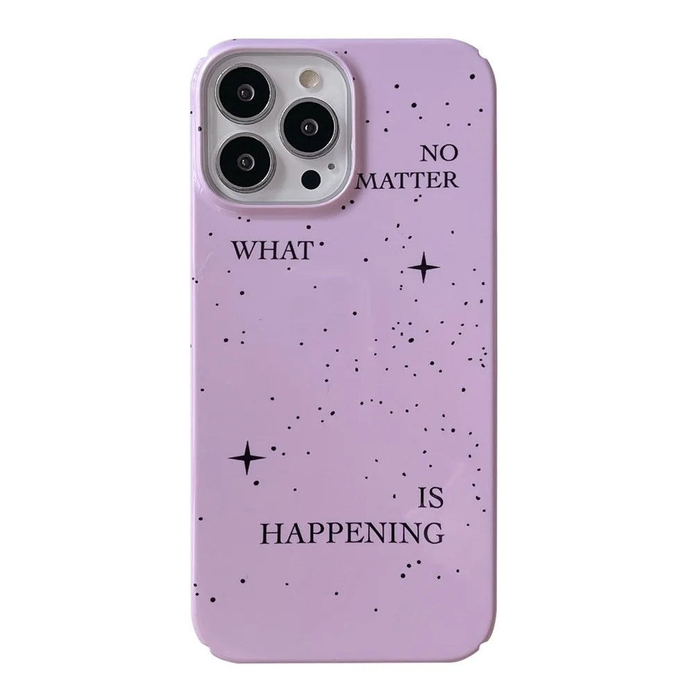 For iPhone 12 Pro Max 6.7 inch Hard PC Phone Case Pattern Printing Protective Glossy Phone Shell - Splash-Ink - 1