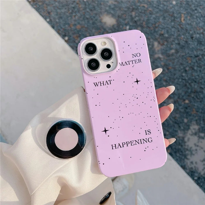 For iPhone 12 Pro Max 6.7 inch Hard PC Phone Case Pattern Printing Protective Glossy Phone Shell - Splash-Ink - 2