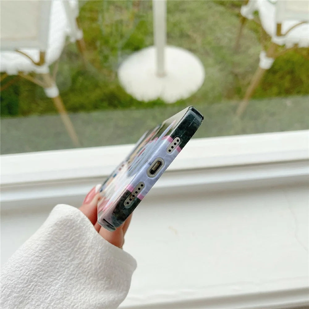 Shockproof Shell for iPhone 13 Pro Max 6.7 inch Hard PC Case Pattern Printing Anti-Scratch Glossy Phone Cover - Rabbit Hug - 7