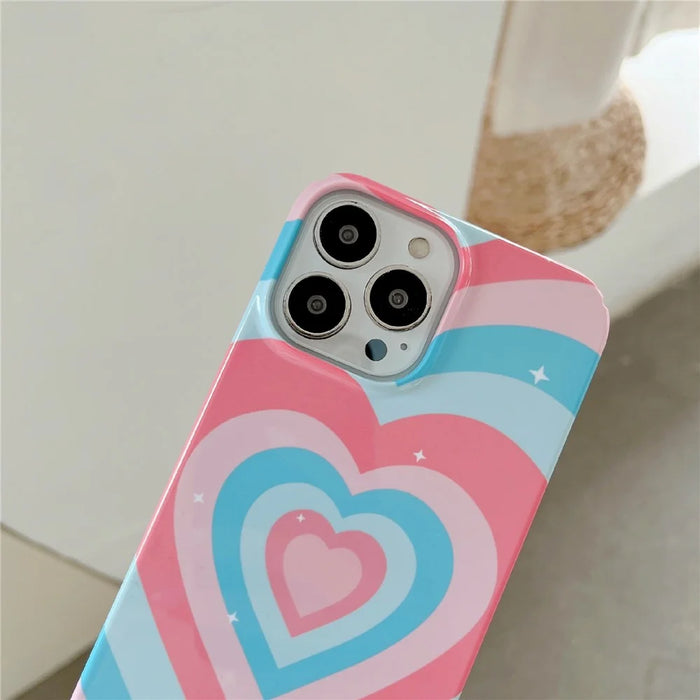 For iPhone 14 Pro Glossy Pattern Printing Phone Case Hard PC Drop-proof Cover - Style A - 6
