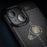 For iPhone 15 Shockproof Back Cover Litchi Texture TPU Phone Case - Black - 5