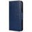 For Infinix Hot 30i Textured PU Leather Wallet Stand Case Anti-Scratch Phone Cover - Sapphire - 6