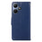 For Infinix Hot 30i Textured PU Leather Wallet Stand Case Anti-Scratch Phone Cover - Sapphire - 7
