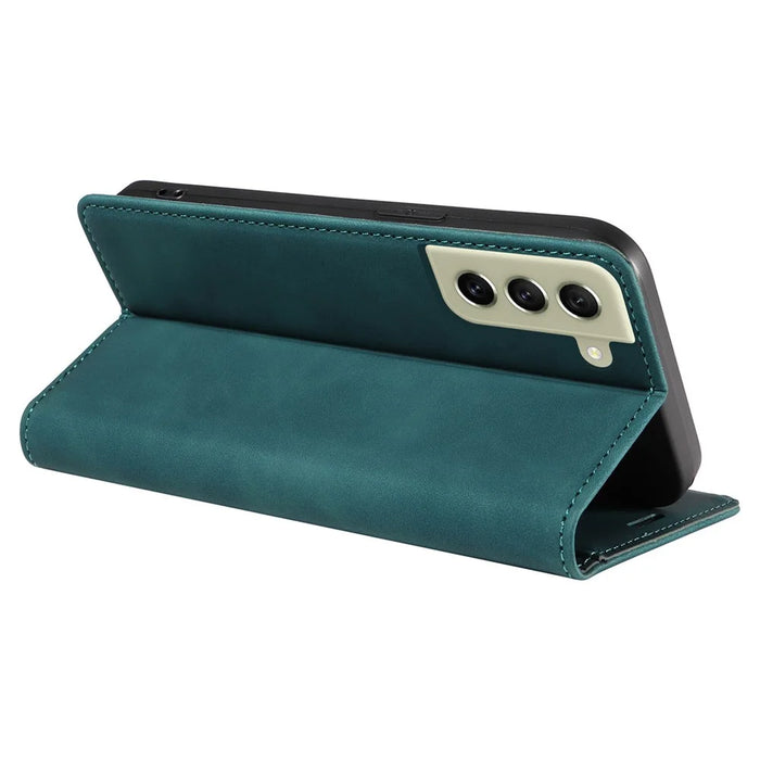 BETOPNICE 003 Anti-scratch Cover for Samsung Galaxy S22 5G RFID Blocking Phone Wallet Leather Stand Case - Green - 4