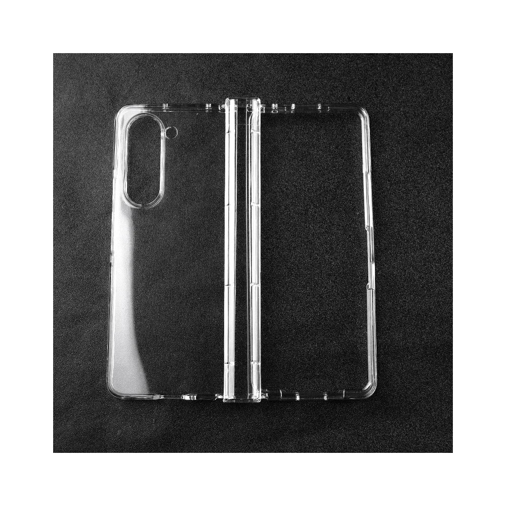 For Samsung Galaxy Z Fold5 5G Hard PC Clear Back Cover Hinge Protection Anti-Scratch Phone Case - 1