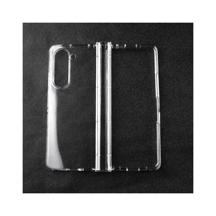 For Samsung Galaxy Z Fold5 5G Hard PC Clear Back Cover Hinge Protection Anti-Scratch Phone Case - 1