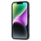 ABEEL For iPhone 14 Plus Carbon Fiber Texture Phone Back Case PU Leather Coated PC+TPU Cover - Black - 3