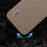 ABEEL For iPhone 15 Plus Cowhide Leather Coated PC+TPU Case Litchi Texture Anti-scratch Phone Cover - Khaki - 4