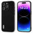 ABEEL For iPhone 14 Pro Protective Shell Litchi Texture Cowhide Leather + PC + TPU Phone Case - Black - 1