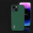 ABEEL For iPhone 14 Plus Shockproof Phone Case Cowhide Leather Coated PC+TPU Silky Feeling Cover - Green - 6