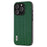 ABEEL For iPhone 14 Pro Luxury Textured Back Case Cowhide Leather Coated PC+TPU Phone Cover - Green - 2