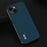 ABEEL For iPhone 14 Soft Silky Feeling Phone Case Cowhide Leather Coated PC+TPU Hybrid Protective Cover - Blue - 4