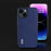 ABEEL For iPhone 14 Plus Litchi Texture Back Cover Cowhide Leather + PC + TPU Shell Phone Case - Blue - 6