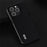 ABEEL For iPhone 14 Pro Smooth Silky Feeling Phone Case Cowhide Leather Coated PC+TPU Back Cover - Black - 4