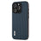ABEEL For iPhone 13 Pro Phone Case Luxury Textured Cowhide Leather Coated PC+TPU Shockproof Cover - Blue - 2