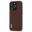 ABEEL For iPhone 13 Pro Max Protective Shell Cowhide Leather Coated PC+TPU Luxury Textured Phone Case - Coffee - 2