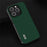 ABEEL For iPhone 13 Pro Cowhide Leather Coated PC+TPU Slim Case Silky Feeling Smooth Touch Phone Cover - Green - 4