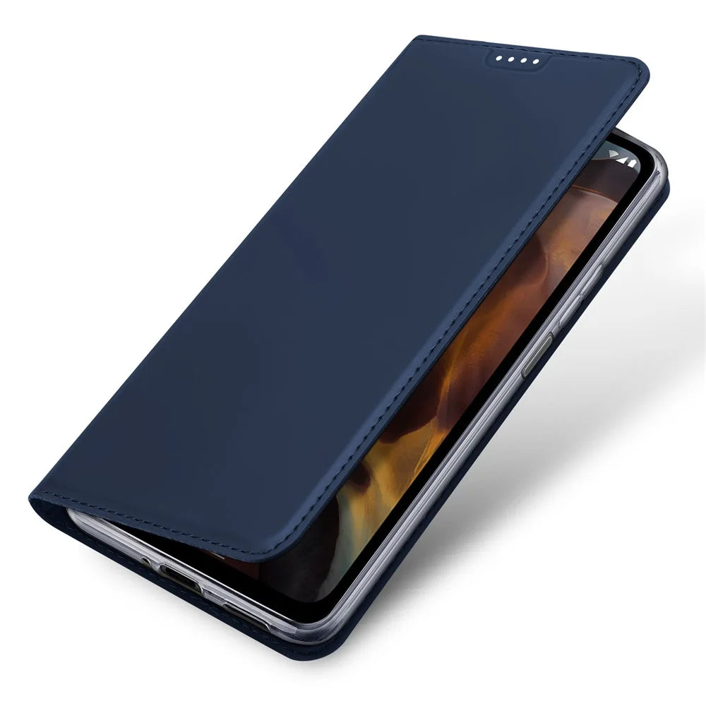 DUX DUCIS Skin Pro Series for Nokia XR21 Phone Case PU Leather Flip Stand Cover with Card Slot - Blue - 4