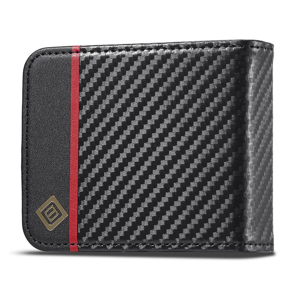 LC.IMEEKE Leather Phone Case for Samsung Galaxy Z Flip4 5G , Carbon Fiber Texture Card Slot Cover - Vertical Stripe - 7