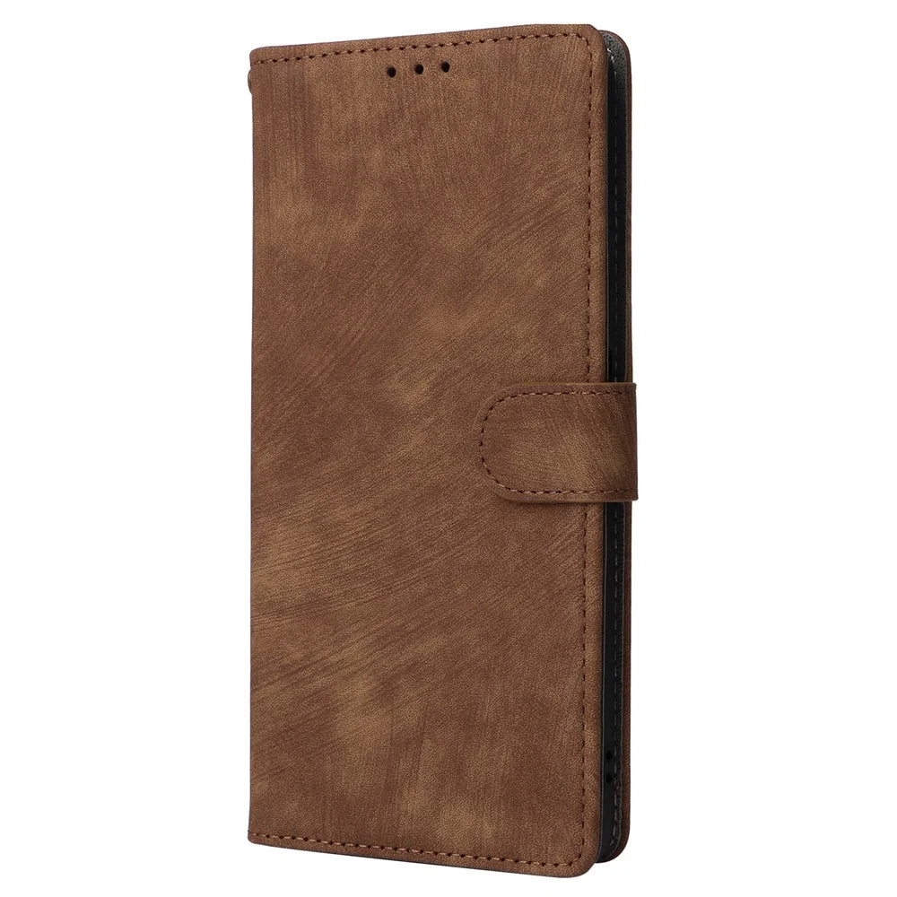 For Realme C53 (Global) / C53 (India) / C51 / Note 50 4G / Narzo N53 4G RFID Blocking Wallet Phone Cover Anti-drop Leather Stand Case - Brown - 6