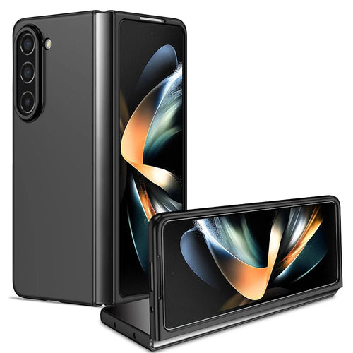 For Samsung Galaxy Z Fold5 5G Hard PC Anti-drop Cover Folding Phone Protective Case - Black - 1