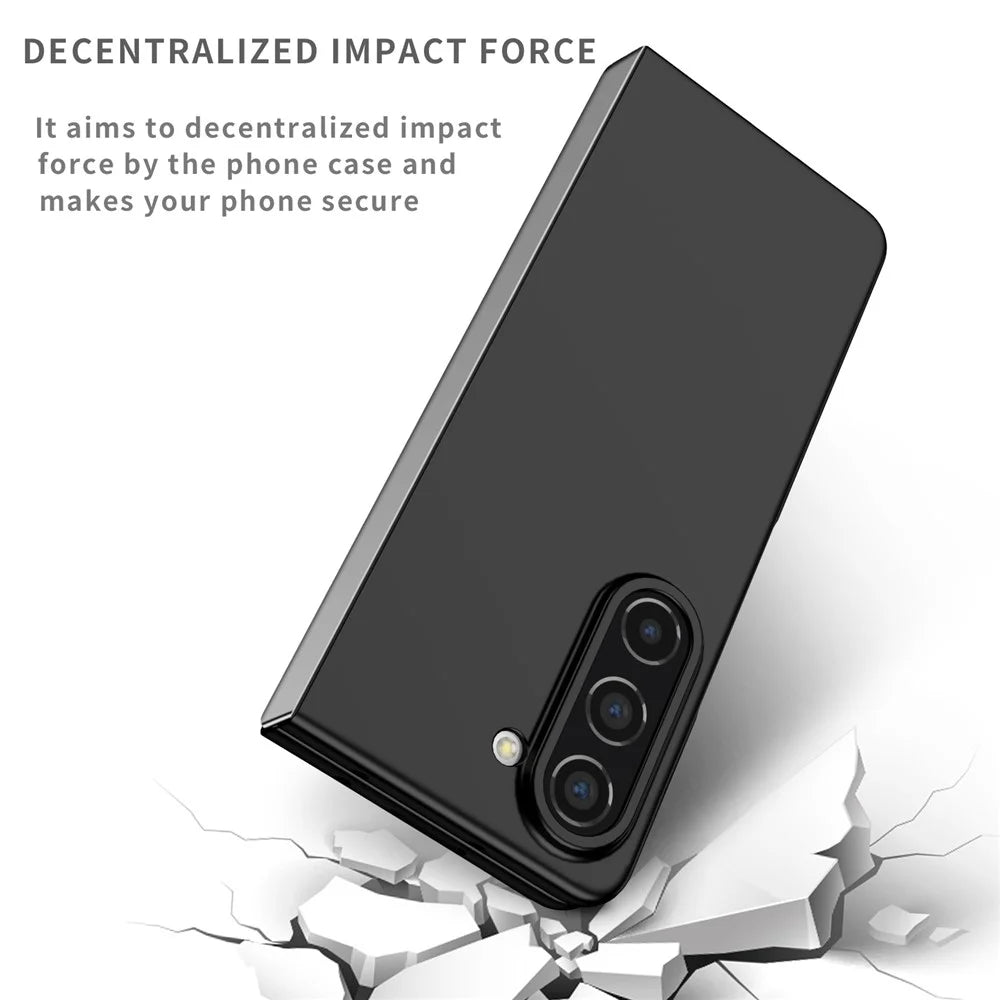 For Samsung Galaxy Z Fold5 5G Hard PC Anti-drop Cover Folding Phone Protective Case - Black - 2