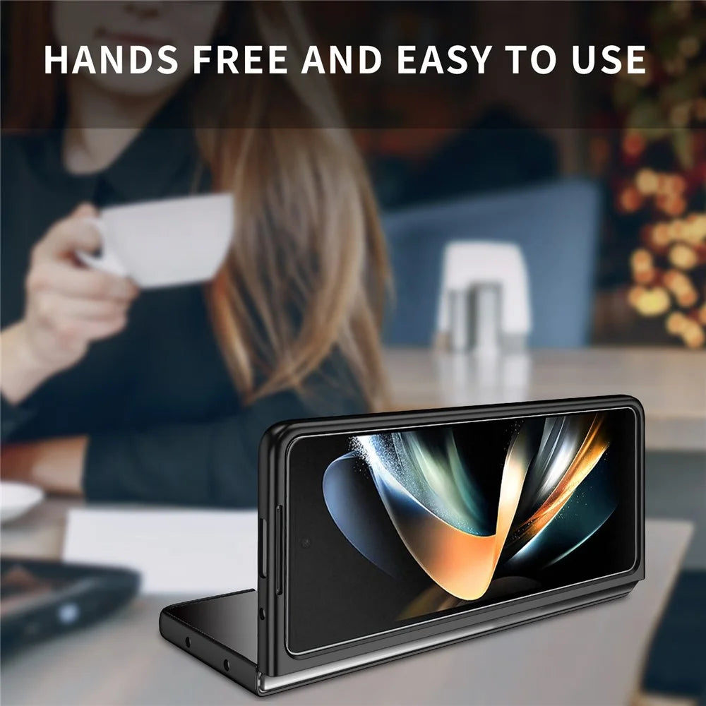 For Samsung Galaxy Z Fold5 5G Hard PC Anti-drop Cover Folding Phone Protective Case - Black - 3
