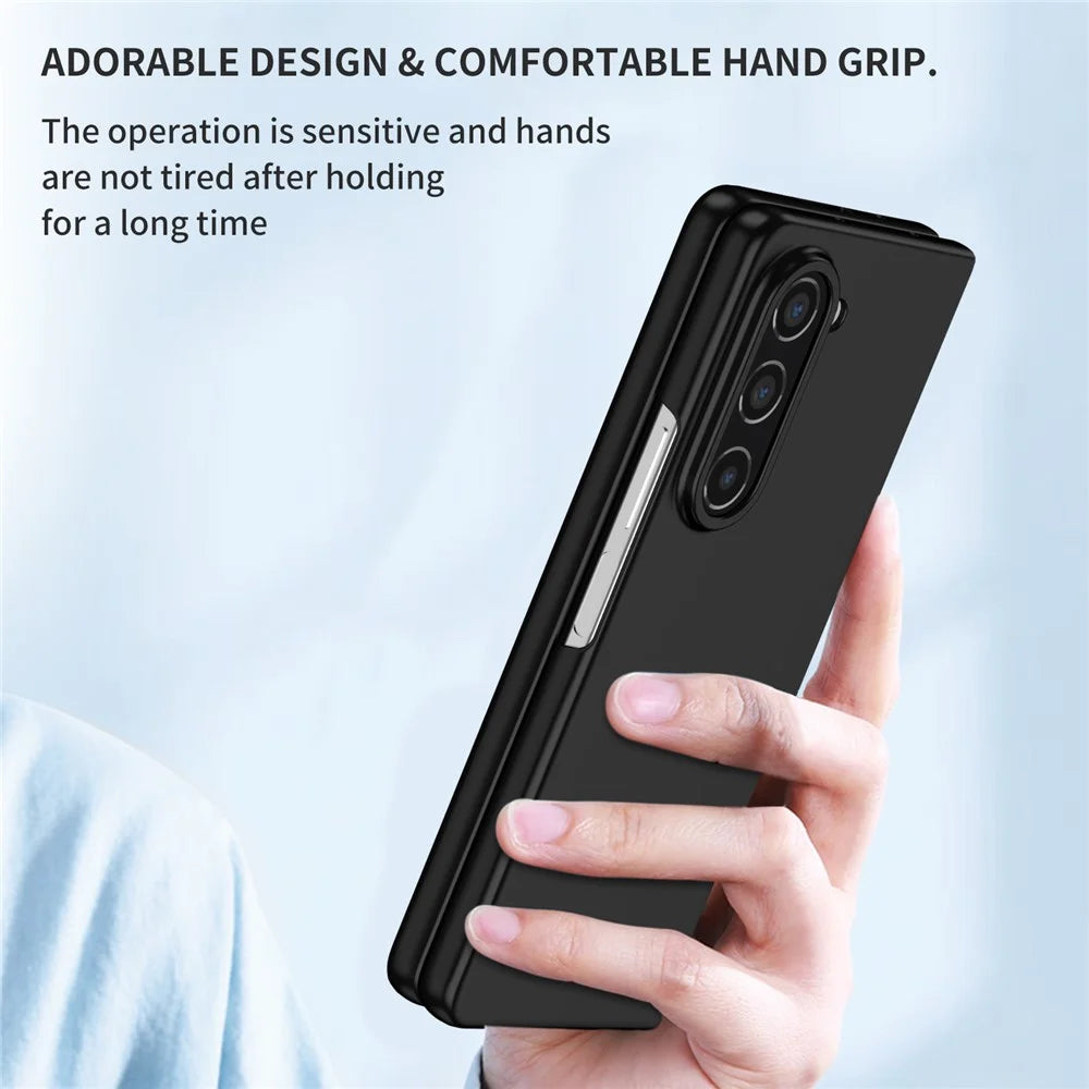 For Samsung Galaxy Z Fold5 5G Hard PC Anti-drop Cover Folding Phone Protective Case - Black - 7