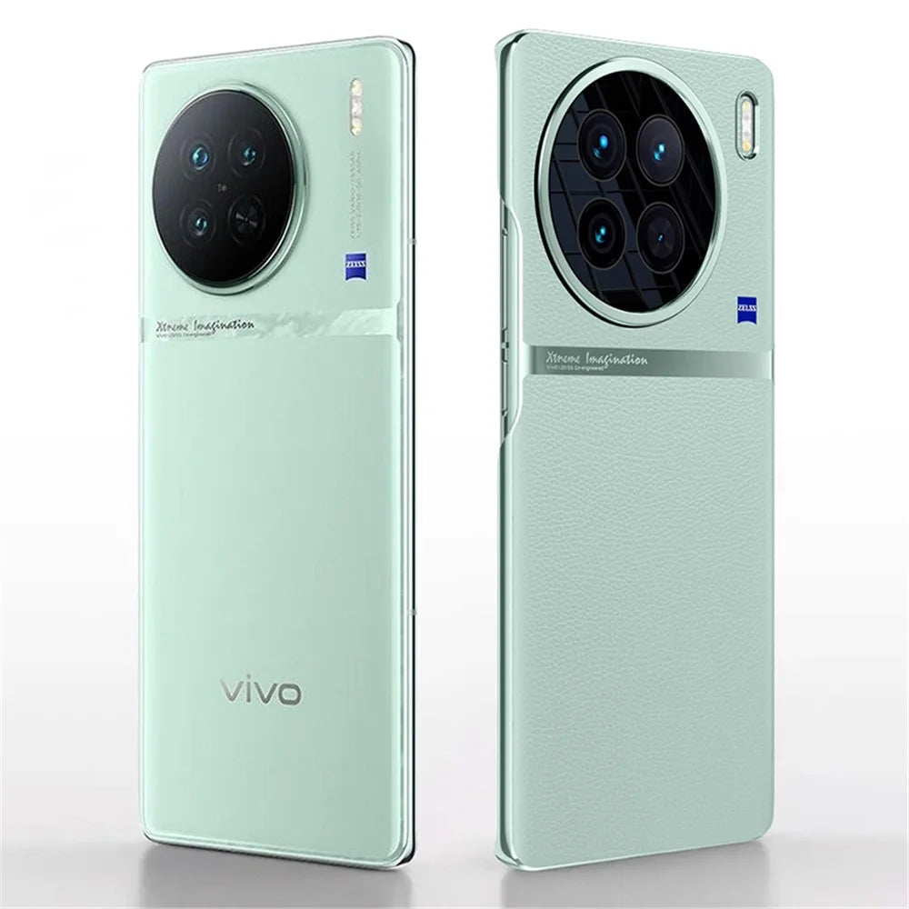 For vivo X90s 5G Shockproof Case PU Leather + PC Mobile Phone Protective Cover - Green - 3