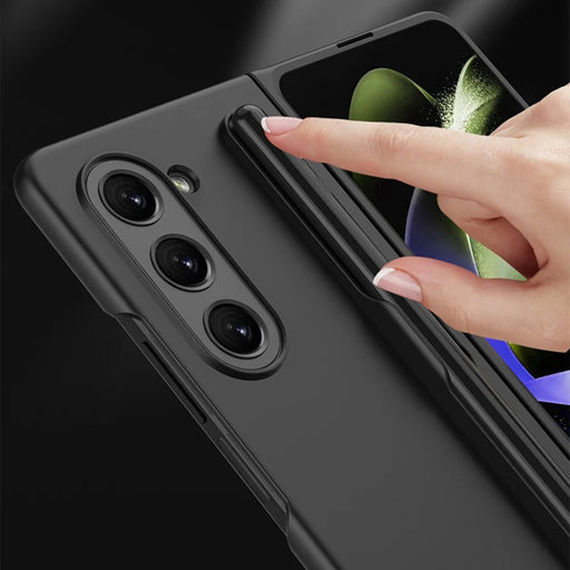 GKK Phone Case for Samsung Galaxy Z Fold5 5G Hard PC Ultra Thin Protective Cover with Pen Slot - Black - 2