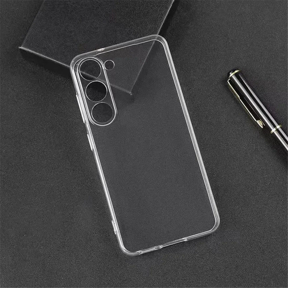 For Samsung Galaxy S23 FE Precise Cutouts Phone Case Ultra-Thin Transparent TPU Cover - 1