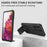 For Samsung Galaxy S20 FE 4G / FE 5G / Lite / FE 2022 Slide Camera Lid Back Cover Kickstand PC+TPU Phone Case - Black - 3
