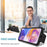 For Samsung Galaxy A23 4G / A23 5G (Global Version) Slide Camera Lid Phone Case PC+TPU Kickstand Cover - Black - 7