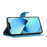 For iPhone 15 Pro Max Scratch Proof PU Leather Wallet Phone Case Butterfly Flower Imprinted Stand Cover - Blue - 2
