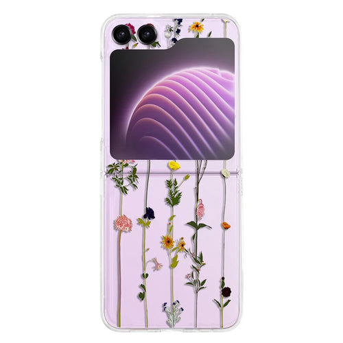 Hard PC Phone Case for Samsung Galaxy Z Flip5 5G Pattern Printing Protective Phone Cover - Z01 - 1