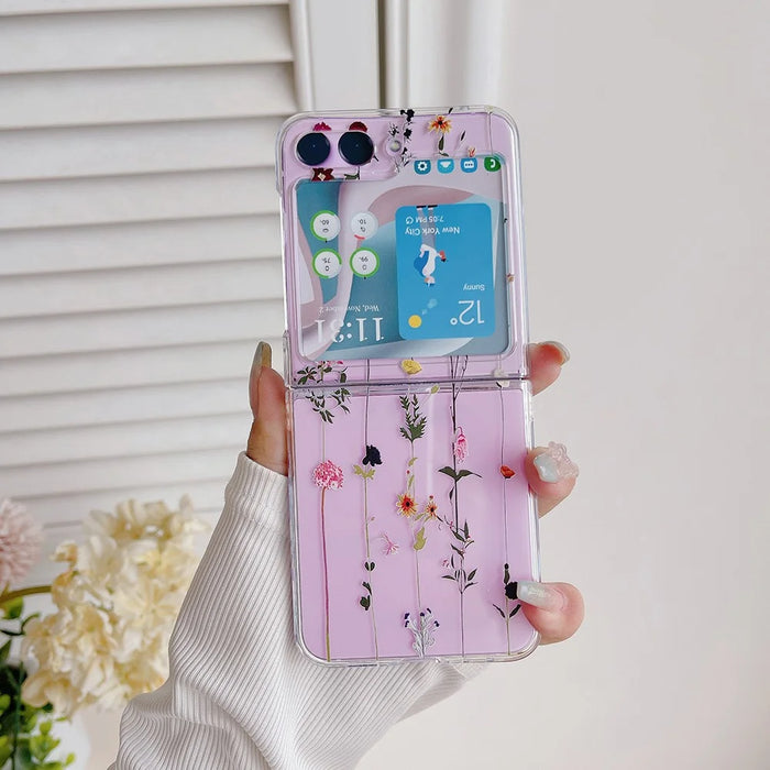 Hard PC Phone Case for Samsung Galaxy Z Flip5 5G Pattern Printing Protective Phone Cover - Z01 - 2