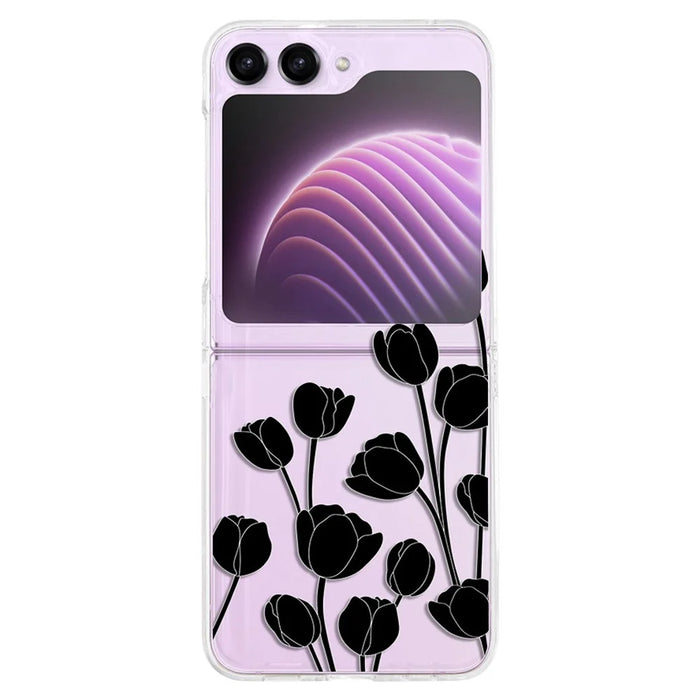 Hard PC Phone Case for Samsung Galaxy Z Flip5 5G , Pattern Printing Protective Phone Cover - Z63 - 1