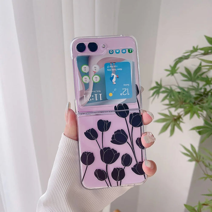 Hard PC Phone Case for Samsung Galaxy Z Flip5 5G , Pattern Printing Protective Phone Cover - Z63 - 2