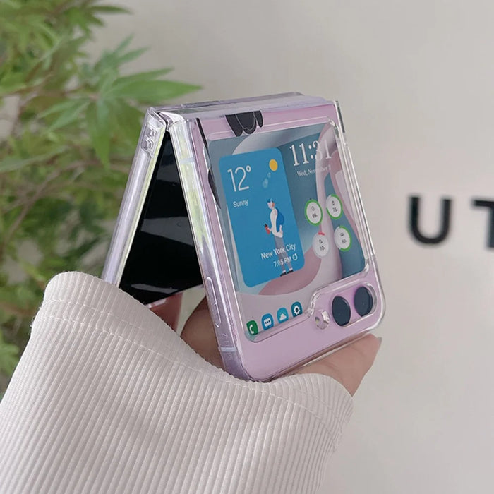 Hard PC Phone Case for Samsung Galaxy Z Flip5 5G , Pattern Printing Protective Phone Cover - Z63 - 4